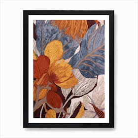 Fall Botanicals Lisianthus 2 Art Print