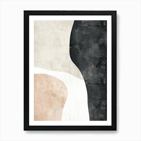 Silhouettes In Balance Minimalist Style Art Print