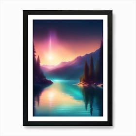 Landscape Painting 4 Art Print