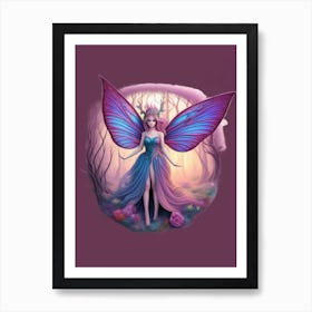 Fairy In The Forest ai art Art Print