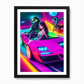 Selena Gomez AI Art 3 Art Print