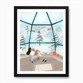 Winter Igloo Art Print