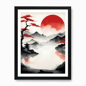 Japanese Landscape Art Print