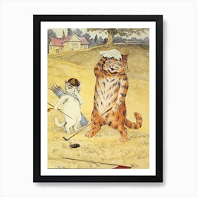 Cat, Louis Wain Art Print