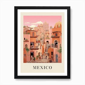 Vintage Travel Poster Mexico 2 Art Print