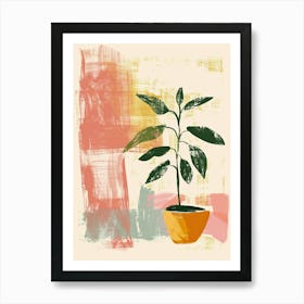 Potted Plant, Minimslim Art Print