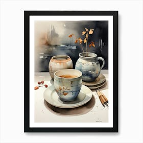 Tea And Coffee Art Print
