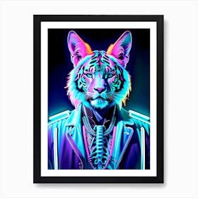 Neon Tiger Art Print