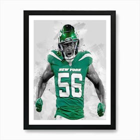 Quincy Williams New York Jets Art Print