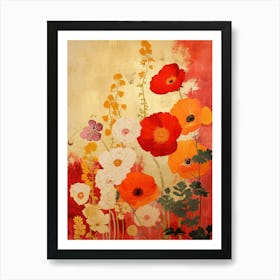 Hokusai Great Japan Botanical Japanese 7 Art Print