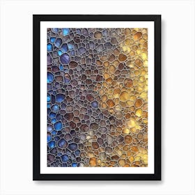 Gemstone Honeycomb Art Print
