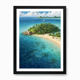 Tropical Island Art Print