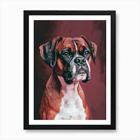 Boxer Canvas Print 2 Art Print