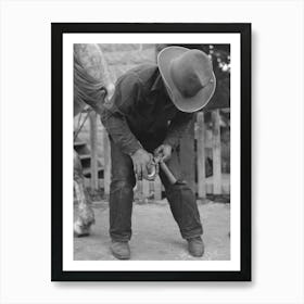 Untitled Photo, Possibly Related To Mormon Farmer Shoeing A Horse, Santa Clara, Utah By Russell Lee 2 Art Print