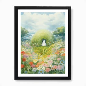 Rabbit Garden Art Print