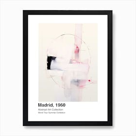 World Tour Exhibition, Abstract Art, Madrid, 1960 2 Art Print