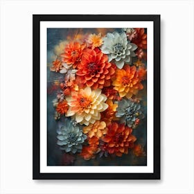 Dahlias 18 Art Print