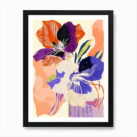 Colourful Flower Illustration Petunia 4 Art Print