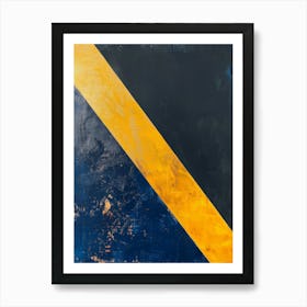 'Blue And Yellow' Art Print