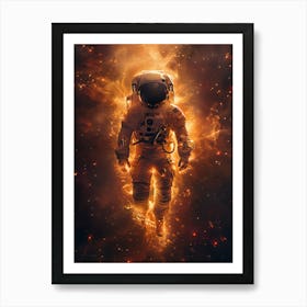 Fantasy Whimsical Astronaut 4 Art Print