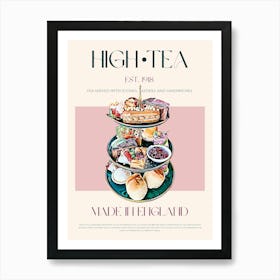 High Tea Mid Century Art Print