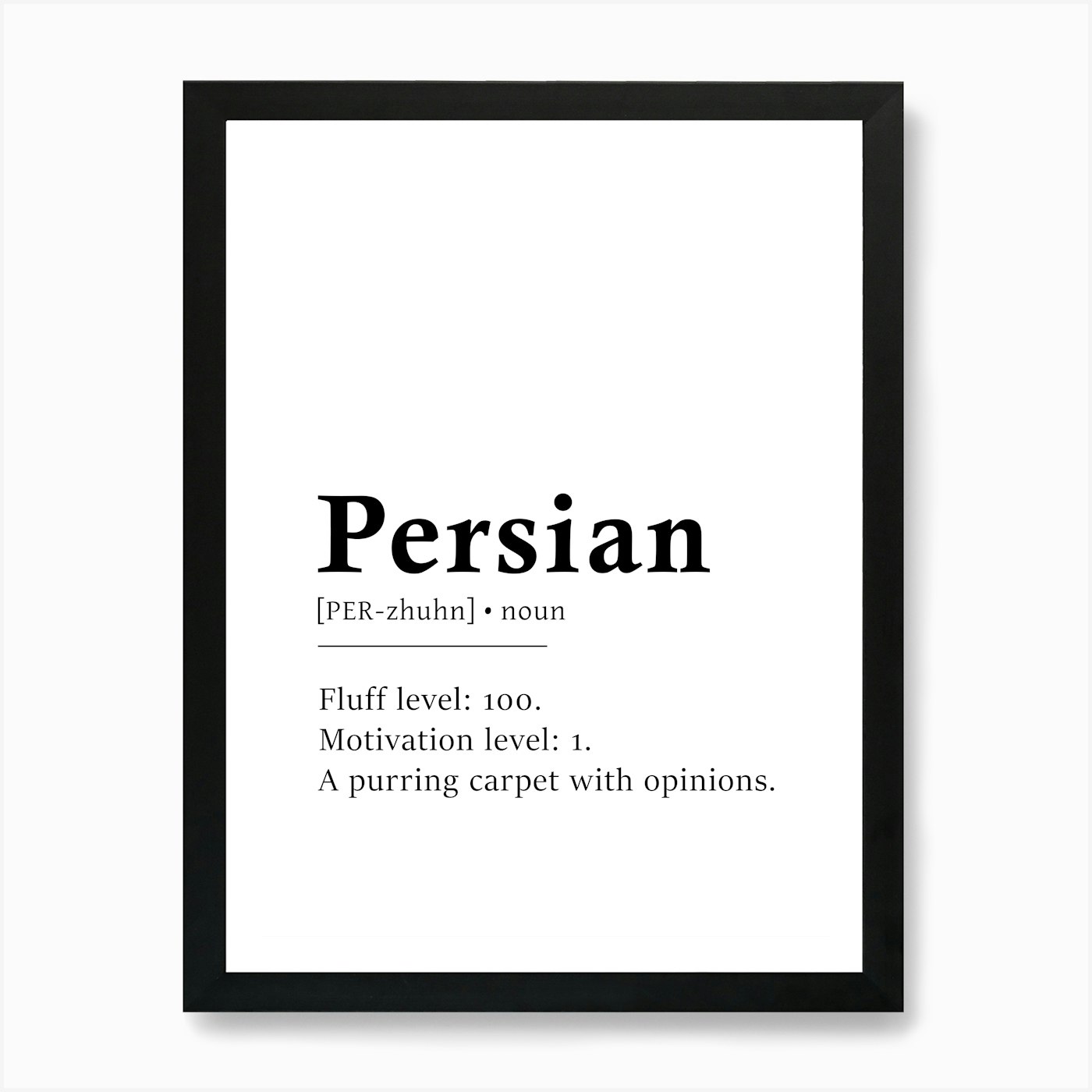 Persian Definition Poster - Diction Framed Wall Art Poster Canvas Print Picture - Picture 2 of 4