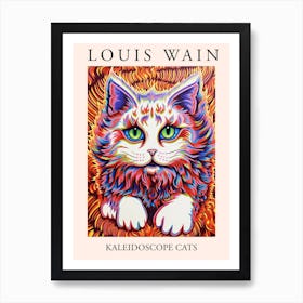 Louis Wain, Kaleidoscope Cats Poster 7 Art Print