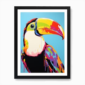 Andy Warhol Style Bird Toucan 2 Art Print