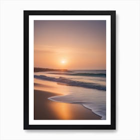 Sunset On The Beach Art Print