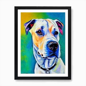 Staffordshire Bull Terrier Fauvist Style Dog Art Print
