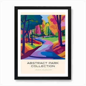 Abstract Park Collection Poster Crystal Palace Park London 2 Art Print