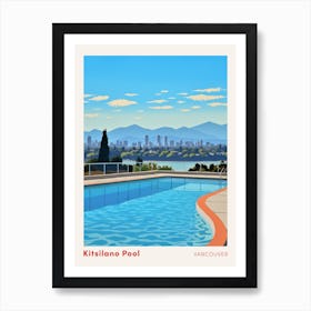 Kitsilano Vancouver Canada Swimming Poster Art Print