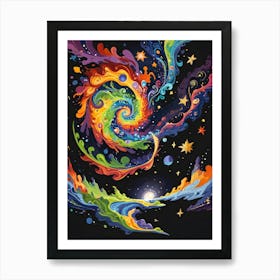 Galaxy Painting 3 Art Print