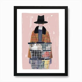 Laundry Baskets Art Print