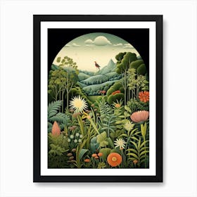 Giardino Botanico Alpino Di Pietra Corva Italy Henri Rousseau Style 3 Art Print