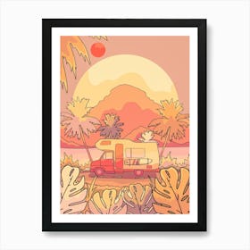 Campervan Travels Art Print