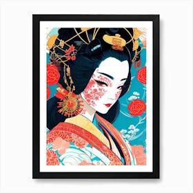 Geisha 100 Art Print