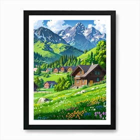 Alpine Village 2 Art Print