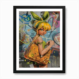 Pop art Tinker Bell Princess Art Print