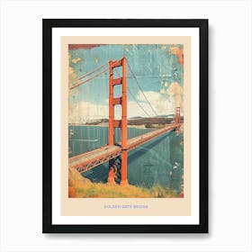 Kitsch Golden Gate Bridge Poster 4 Art Print