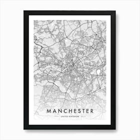 Map Manchester Art Print