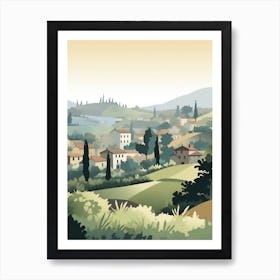 European Village Landscape Art Print Art Print