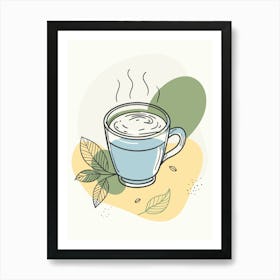 Cup Of Coffee Minimalistic Style Art Print