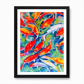 Koi Fish Matisse Inspired Art Print