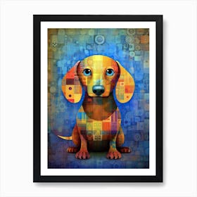 Dachshund Canvas Print Art Print