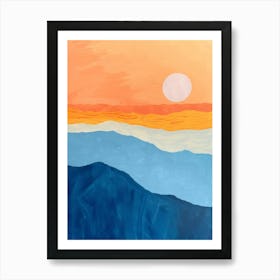 Sunset In The Mountains 43 Art Print