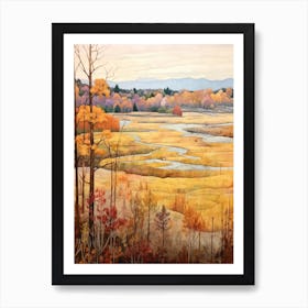 Autumn National Park Painting Cuyahoga Valley National Park Ohio Usa 2 Art Print