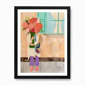 Flower Shopping Art Print
