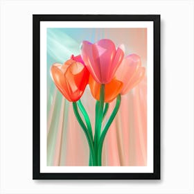 Dreamy Inflatable Flowers Cyclamen 1 Art Print