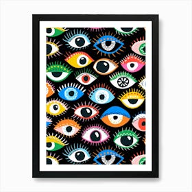 Mystical Eyes Art Print